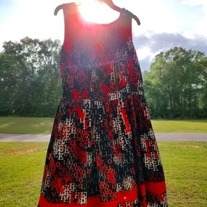 Jessica Simpson "LOVE" Fit & Flare Dress, Knee Length, Lined, V-back, Sz. 14